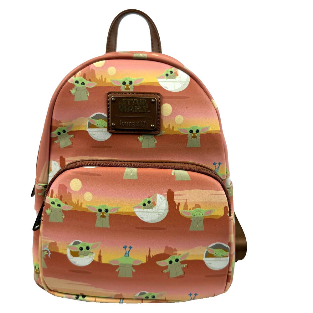 Loungefly Disney Star Wars Mandalorian Child Baby Yoda Mini Chibi Backpack NEW